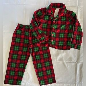 Green and red plaid pajamas Pajamas